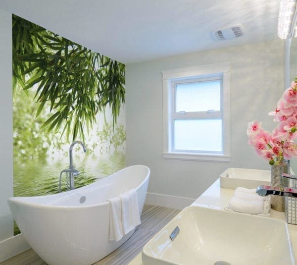 Bamboo And Water Jungle - Featured PVC Wall Panel