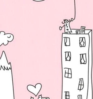 My City Pink - Kids Feature Wall Panels