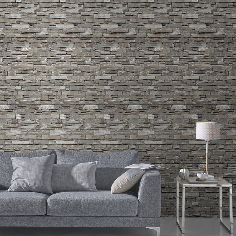 Rustic Beige Pvc Wall Panel Stone Brick Effect Targwall - Rustic Brick Effect Wall Tiles Uk
