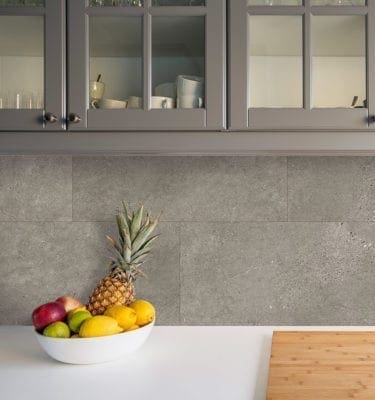 Grey Slate Kitchen Tile Effect Wall Panel