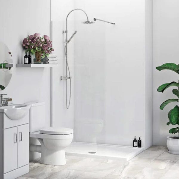 Gloss White PVC Shower Panel