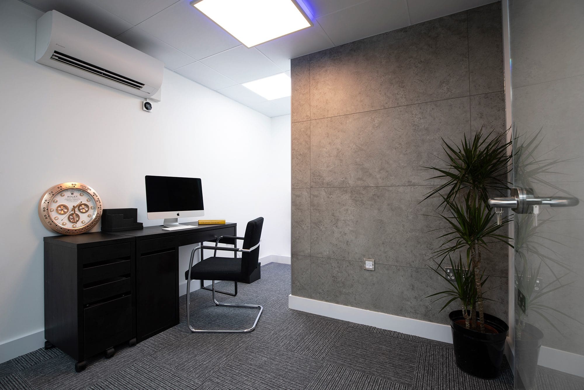 Office Refurbishment: Concrete Wall Panels