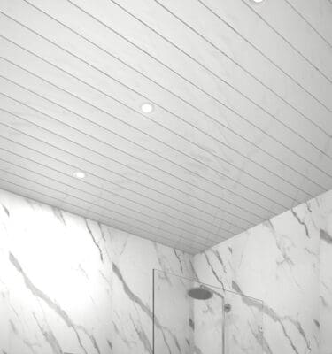 White Silver Strip on Ceiling