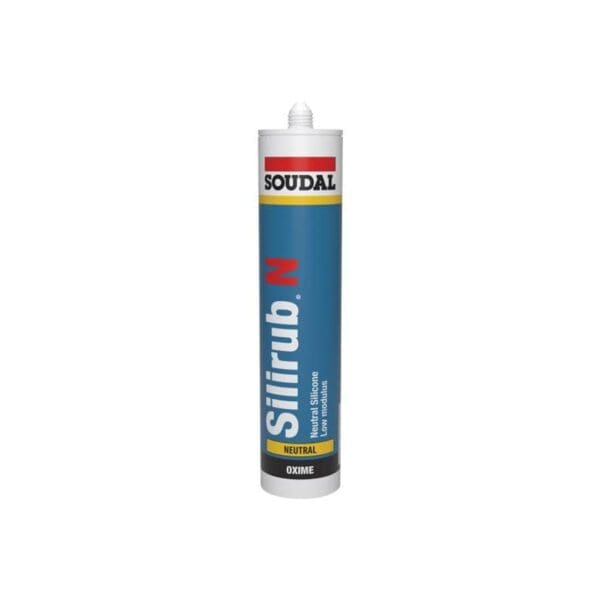 Clear Silirub N Low Modulus Neutral Cure Silicone Sealant (300ml)