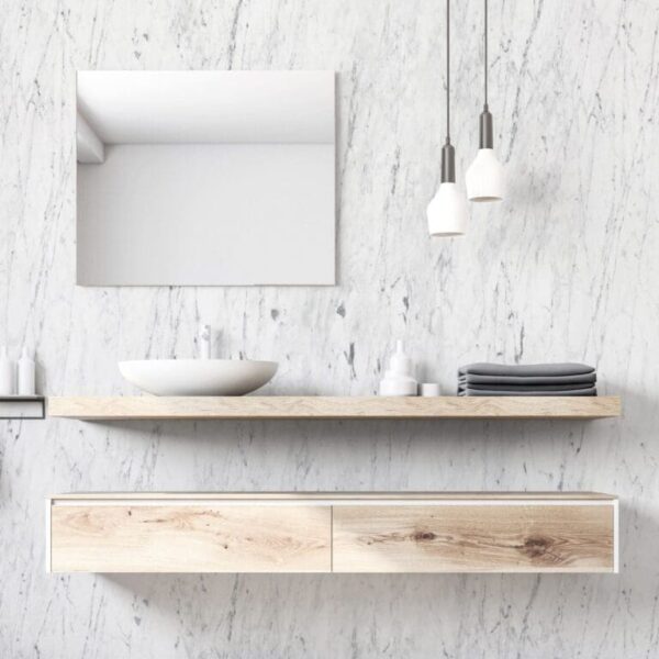 Bianco Mármol Wall Panel Sample