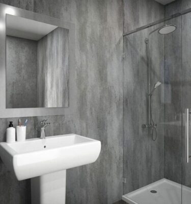 Zinc Gecko Shower Panel Sample