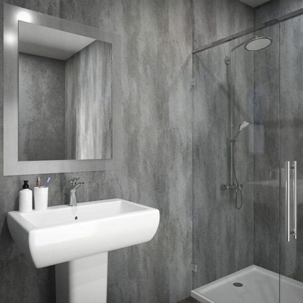 Zinc Gecko Shower Panel Sample